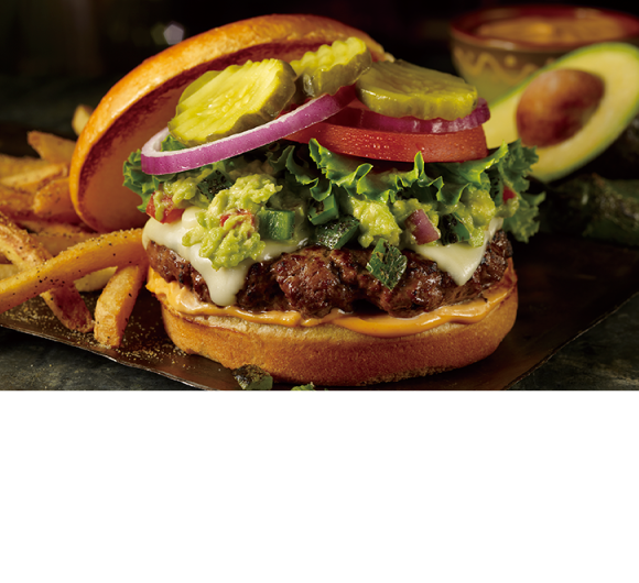 JALAPENO AVOCADO BURGER ハラペーニョ アボガドバーガー 1,690円(税別)